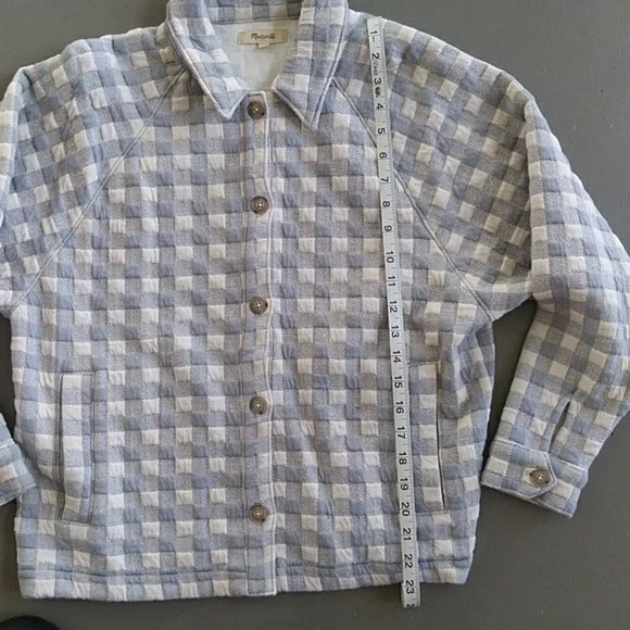 Madewell Gray Plaid Jacket - Picture 6 of 11